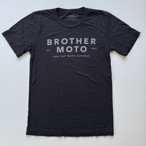BROTHER MOTO Atlanta Motorcycle Short Sleeve Tee Shirt XS Black ATL Graphic Ride